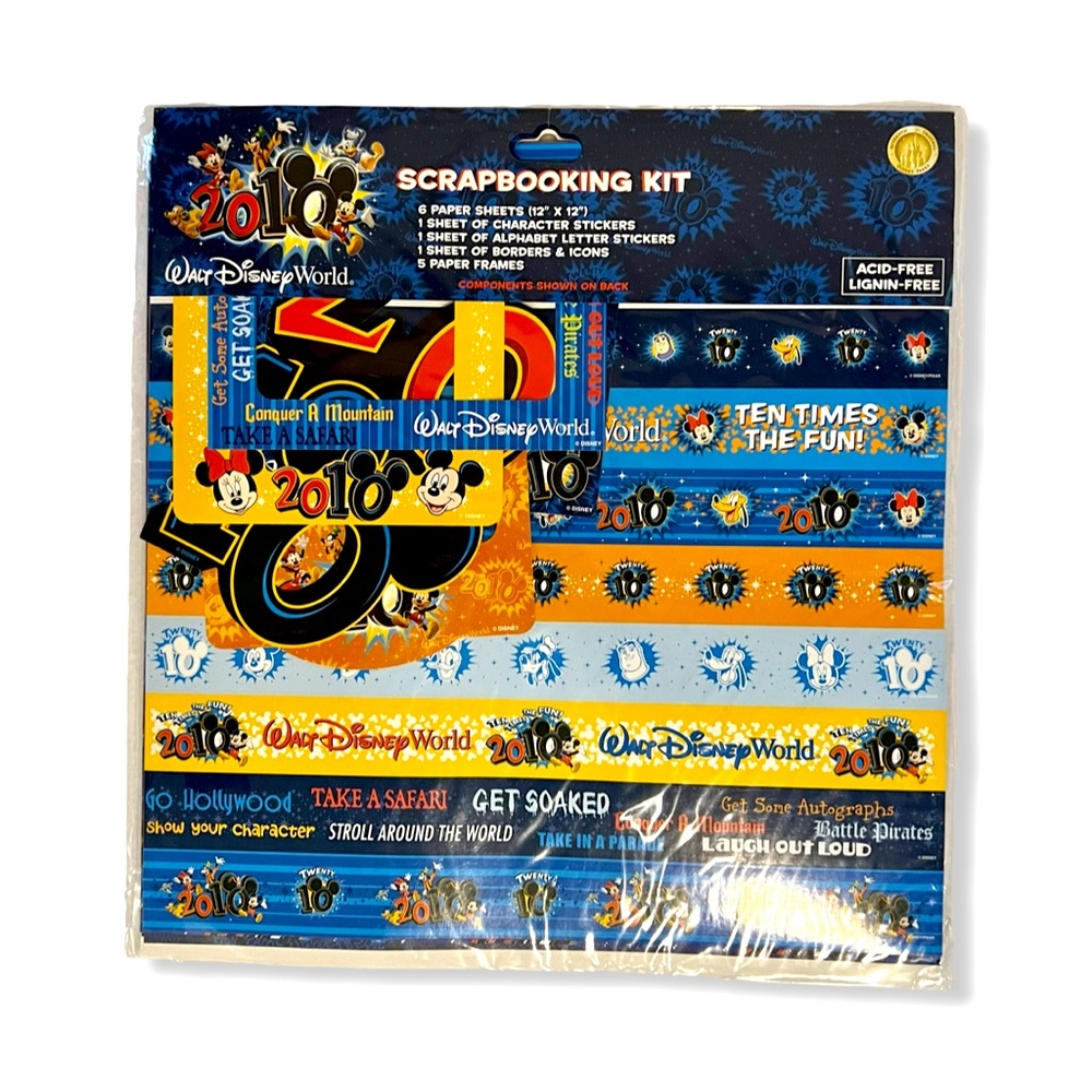 Disney World Parks 2010 Scrapbooking Kit *NIB*